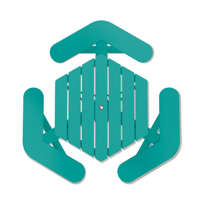 Sunrise Coast Hexagon Picnic Table