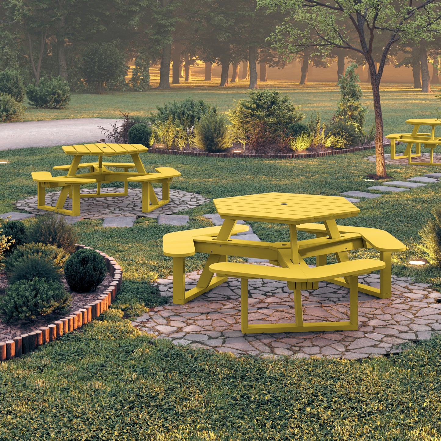 Sunrise Coast Hexagon Picnic Table