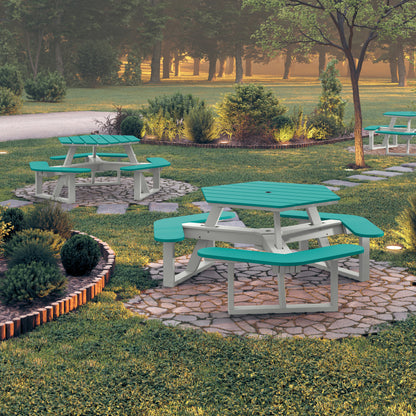 Sunrise Coast Hexagon Picnic Table
