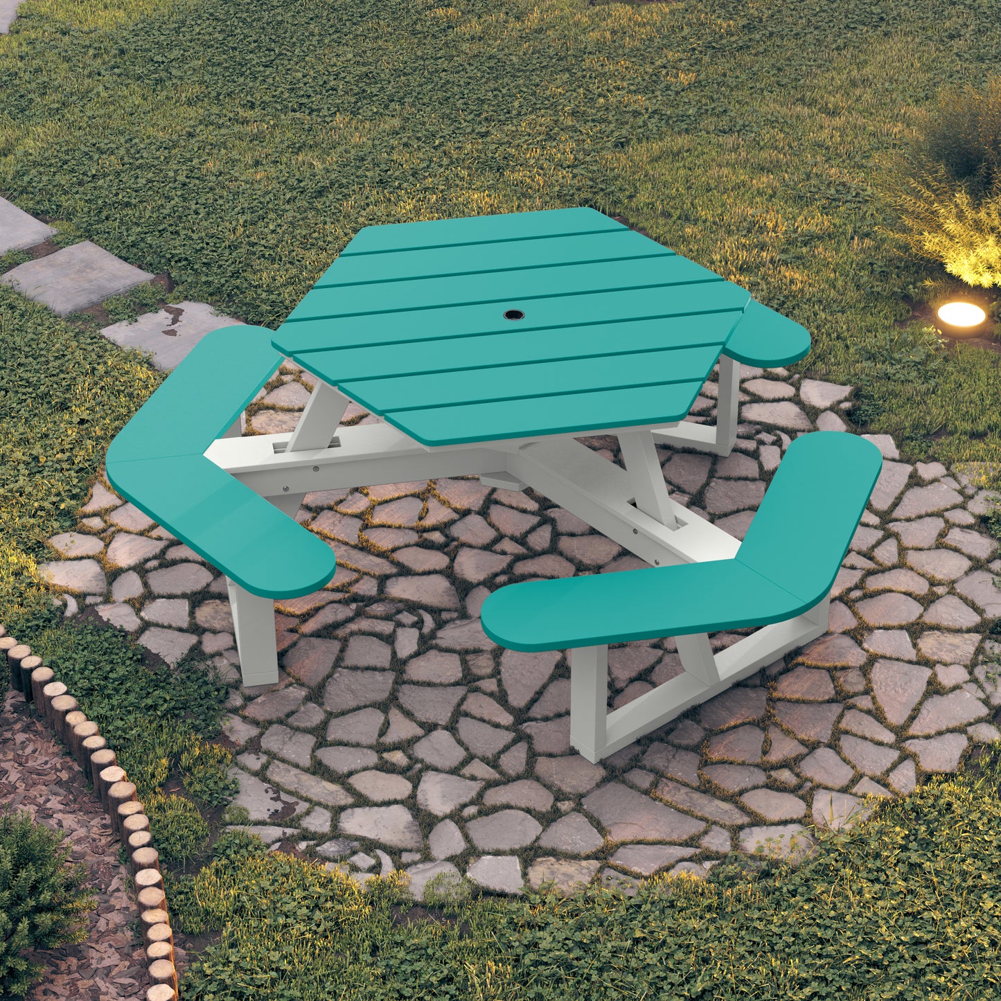 Sunrise Coast Hexagon Picnic Table