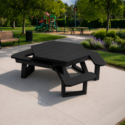 Sunrise Coast Hexagon Picnic Table - ADA Compliant