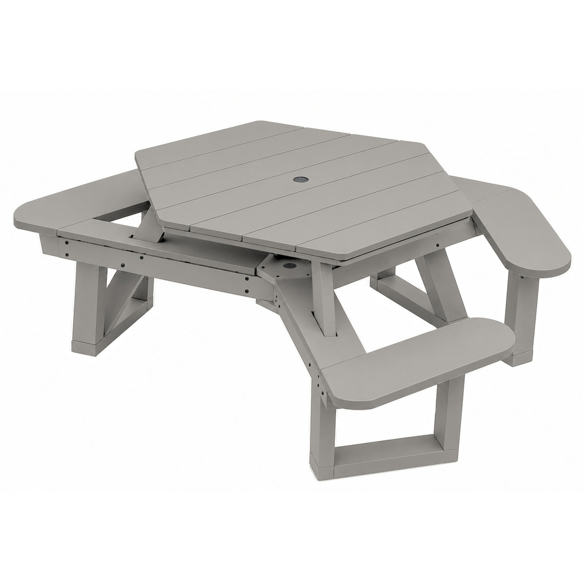 Sunrise Coast Hexagon Picnic Table - ADA Compliant