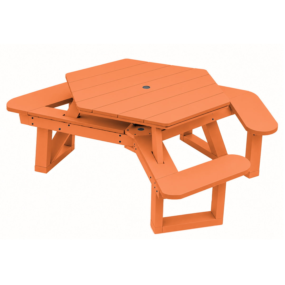Sunrise Coast Hexagon Picnic Table - ADA Compliant