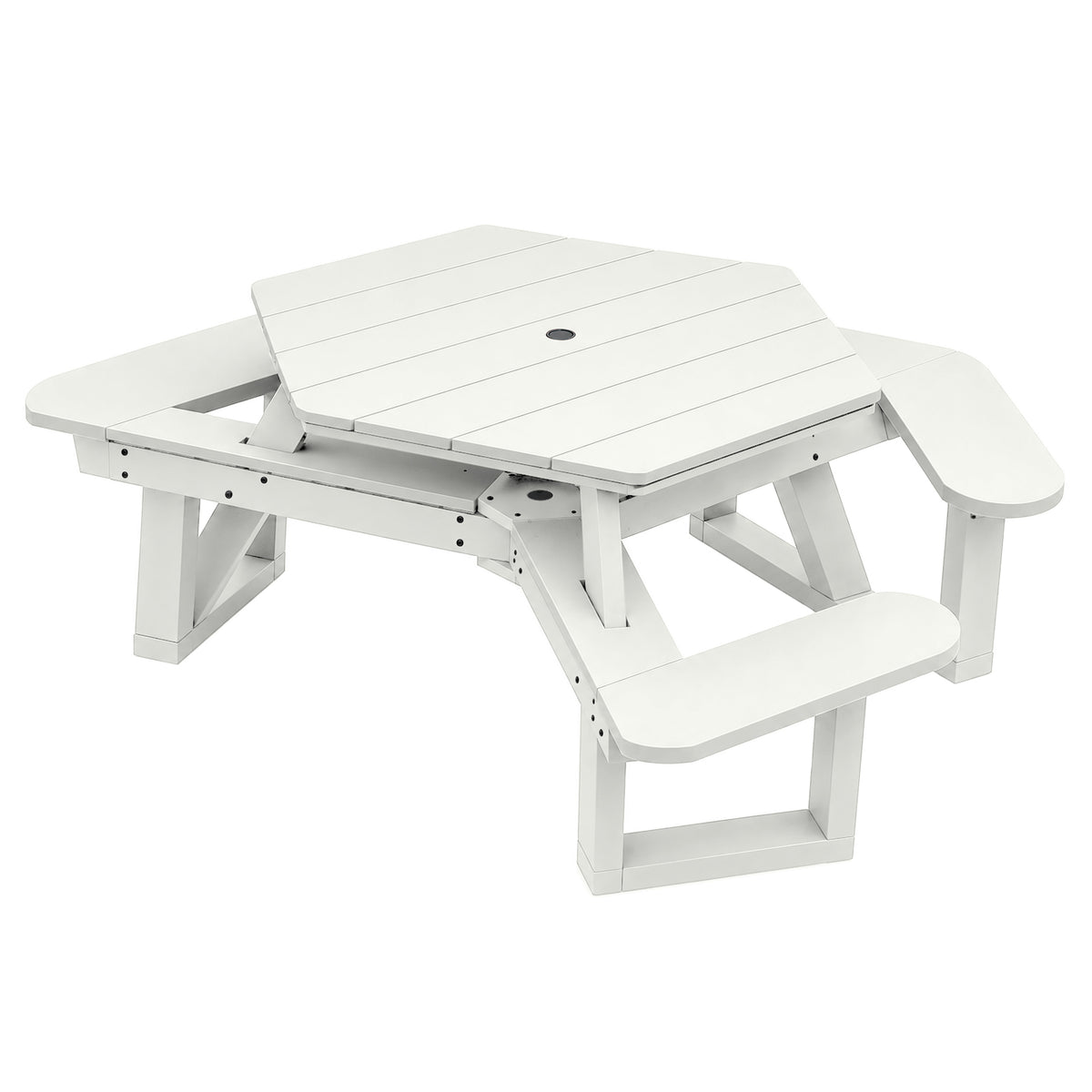 Sunrise Coast Hexagon Picnic Table - ADA Compliant