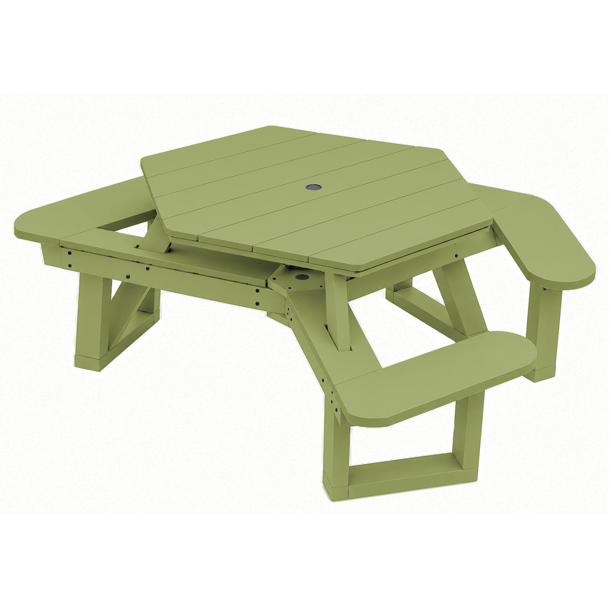 Sunrise Coast Hexagon Picnic Table - ADA Compliant