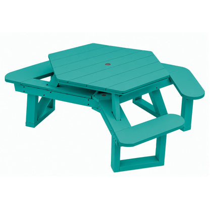 Sunrise Coast Hexagon Picnic Table - ADA Compliant