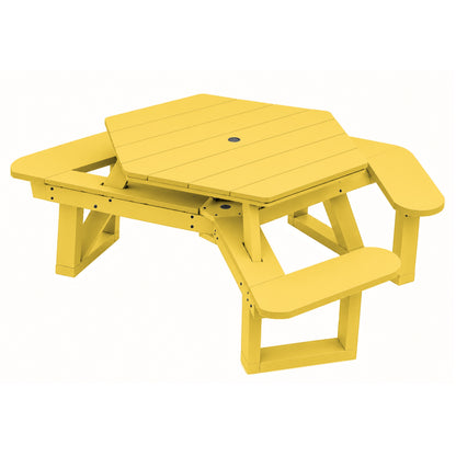 Sunrise Coast Hexagon Picnic Table - ADA Compliant