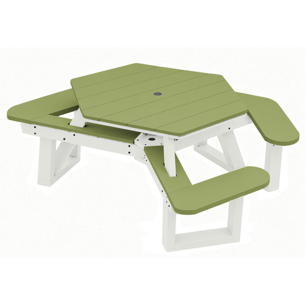 Sunrise Coast Hexagon Picnic Table - ADA Compliant