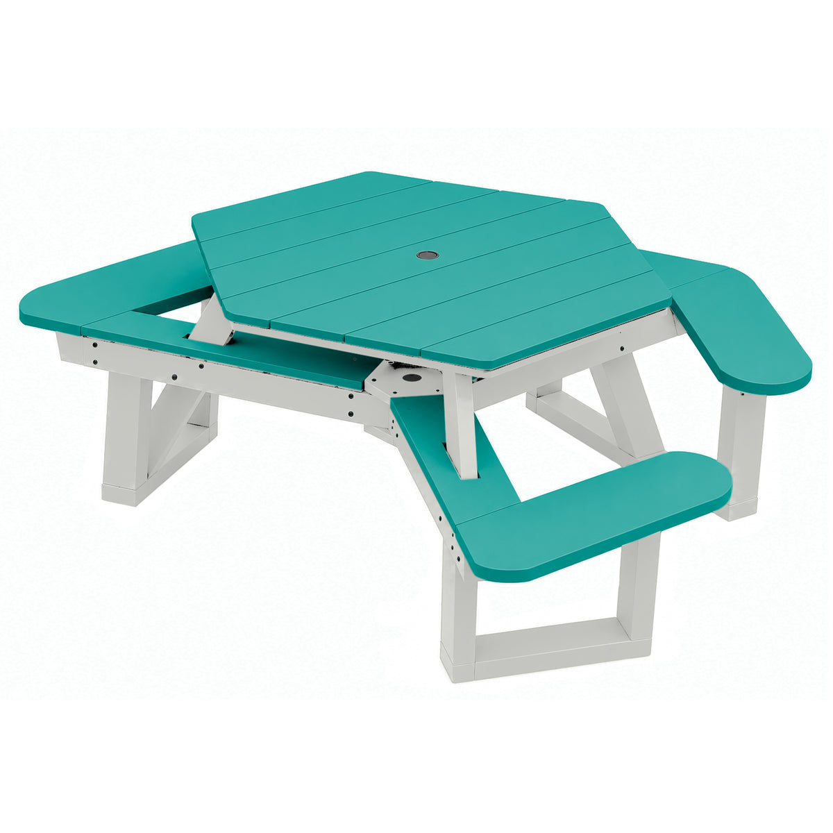Sunrise Coast Hexagon Picnic Table - ADA Compliant