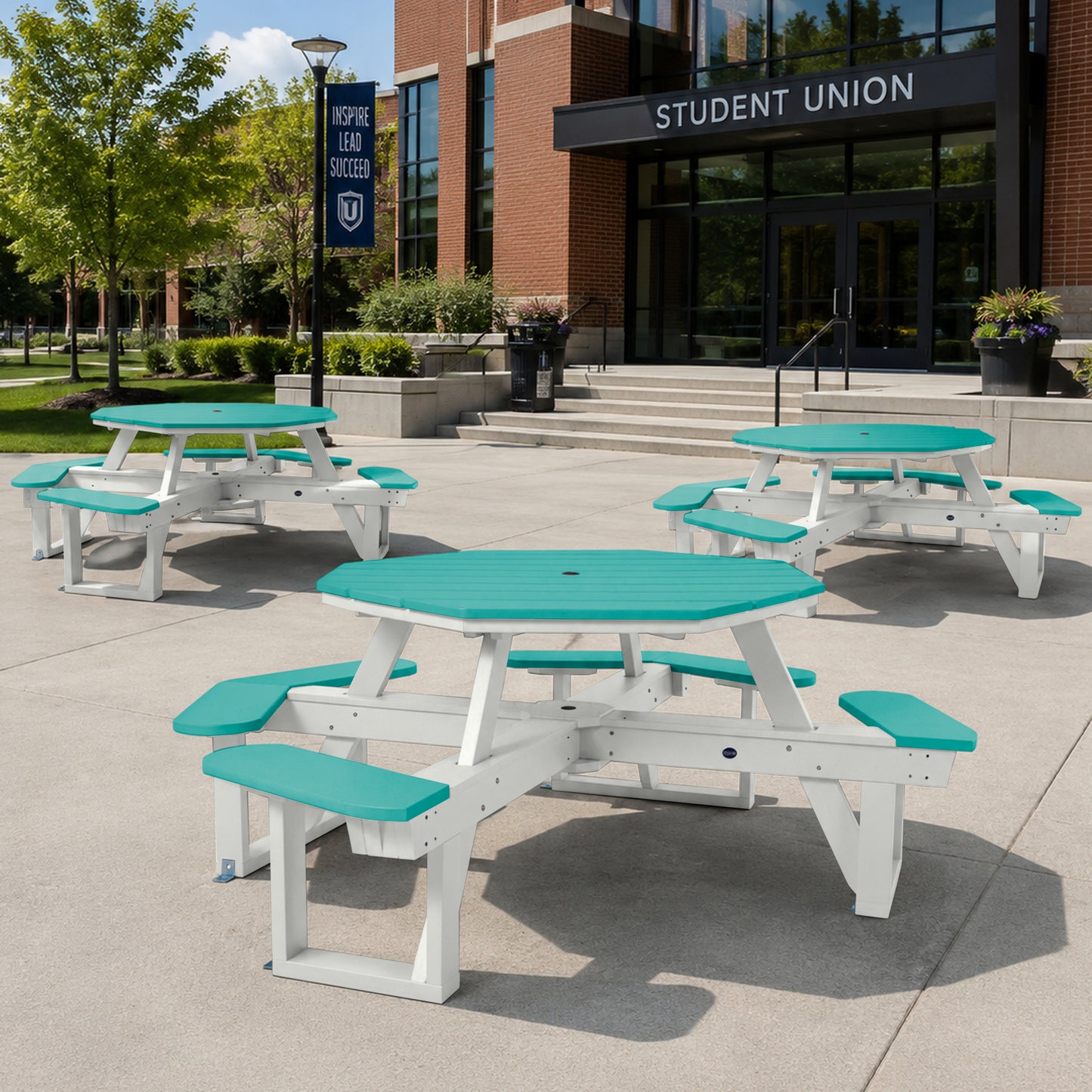 Sunrise Coast Octagon Picnic Table - ADA Compliant